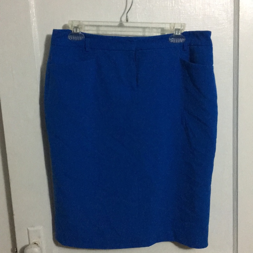Blue Calvin Klein Size 10 Petite Skirt